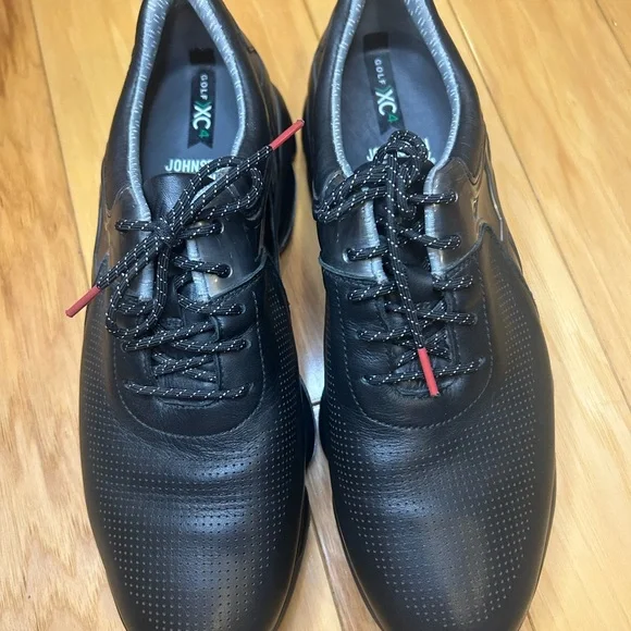 Johnston & Murphy Waterproof Golf XC4 GT2 Luxe-Throat Black Leather Men’s Shoes - Picture 5 of 15